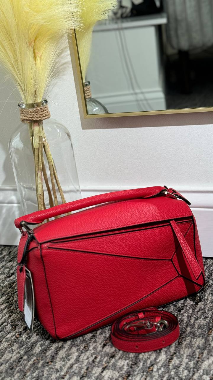 Rosso Classico – Premium Genuine Leather Bag. Italy