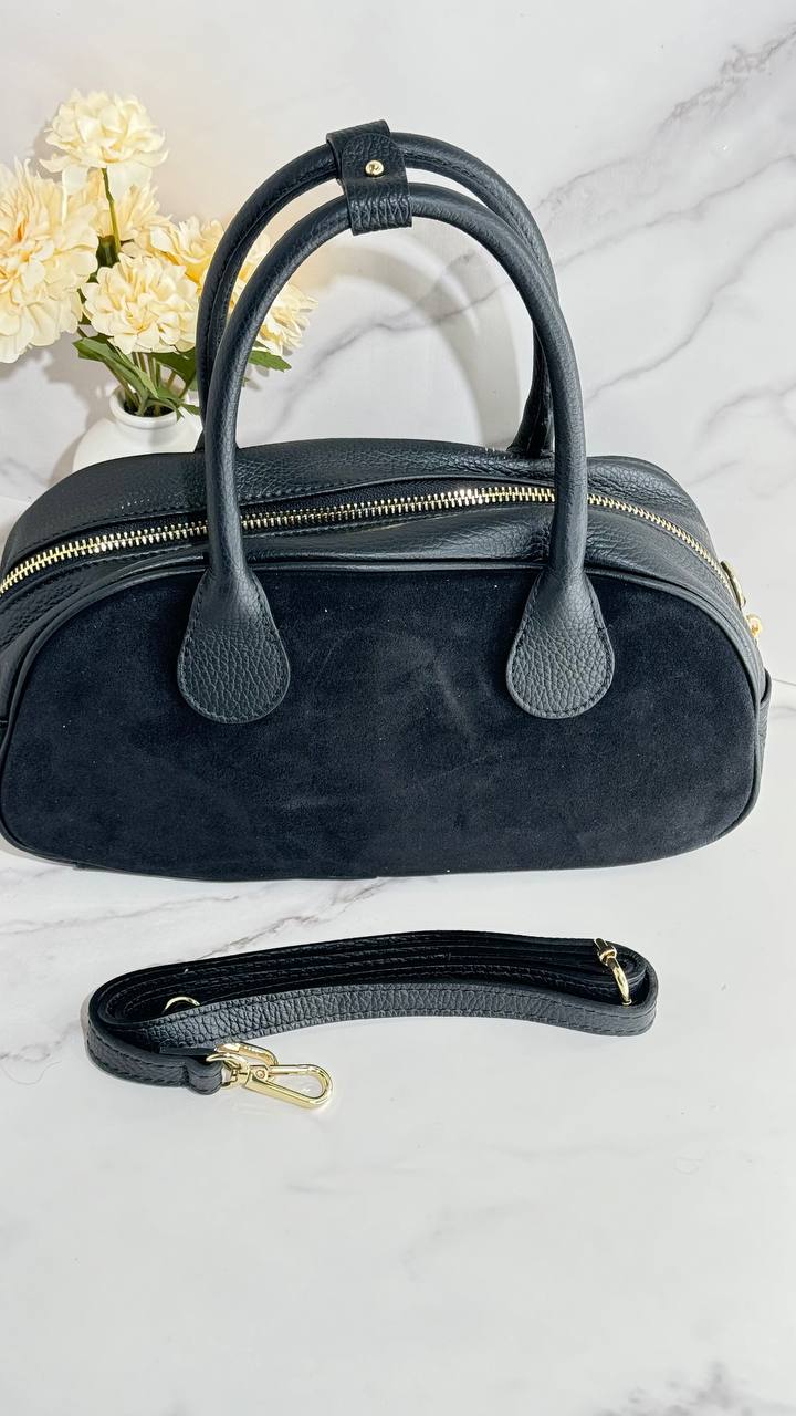 Amalfi Elegance Leather Satchel
