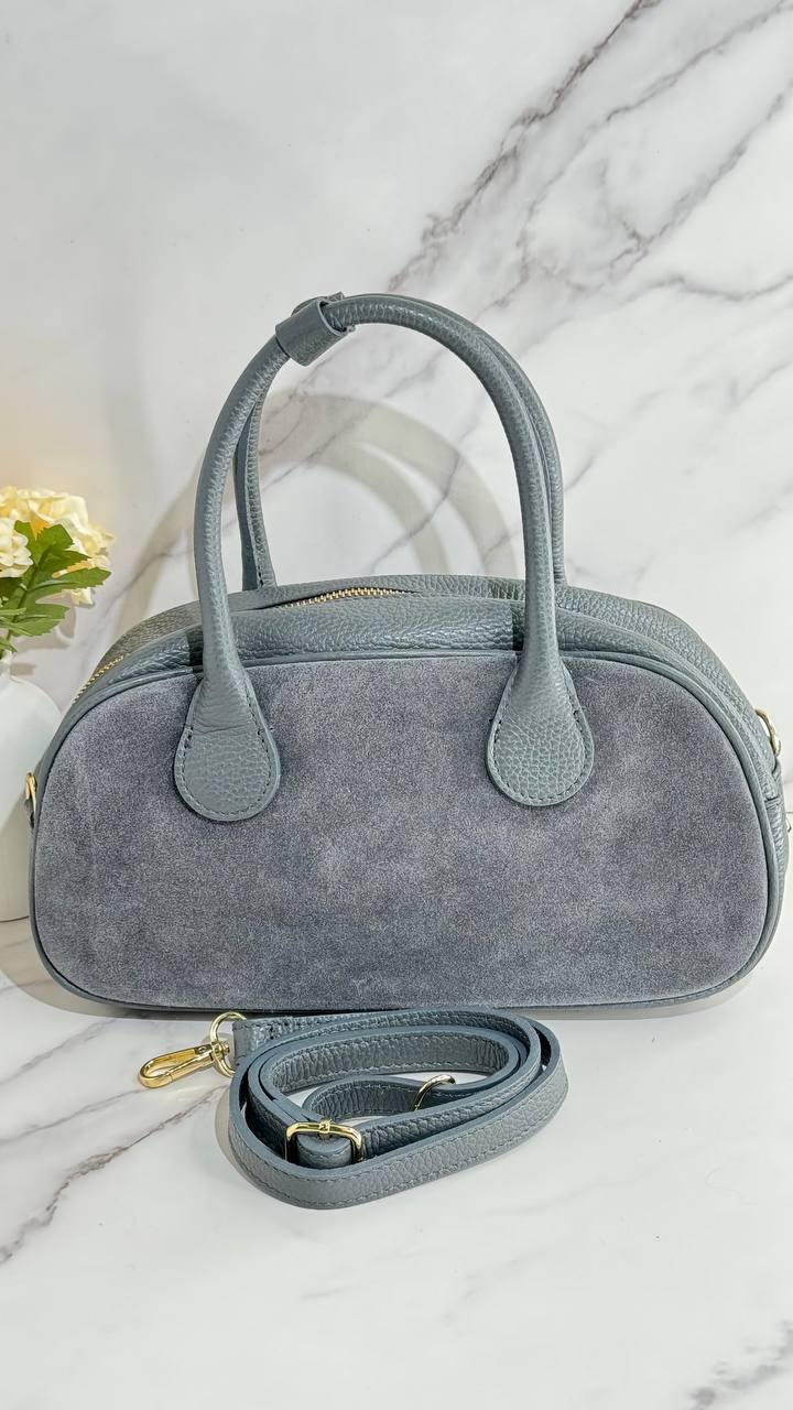Amalfi Elegance Leather Satchel