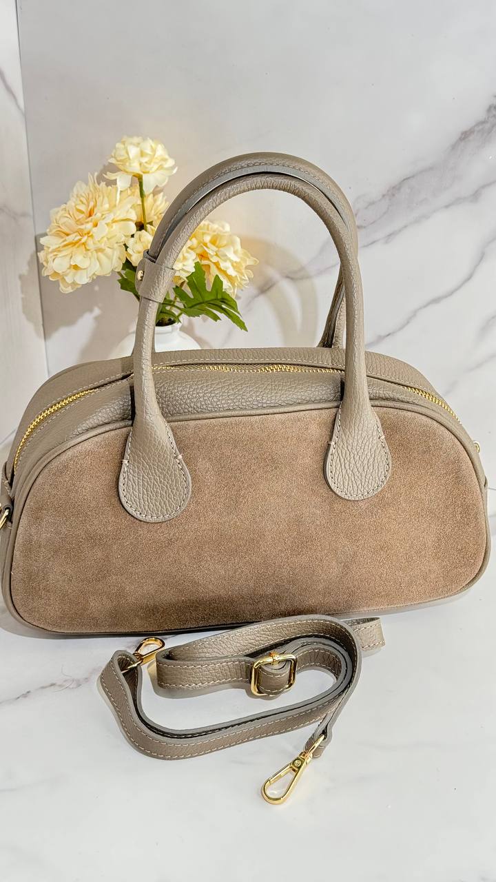 Amalfi Elegance Leather Satchel