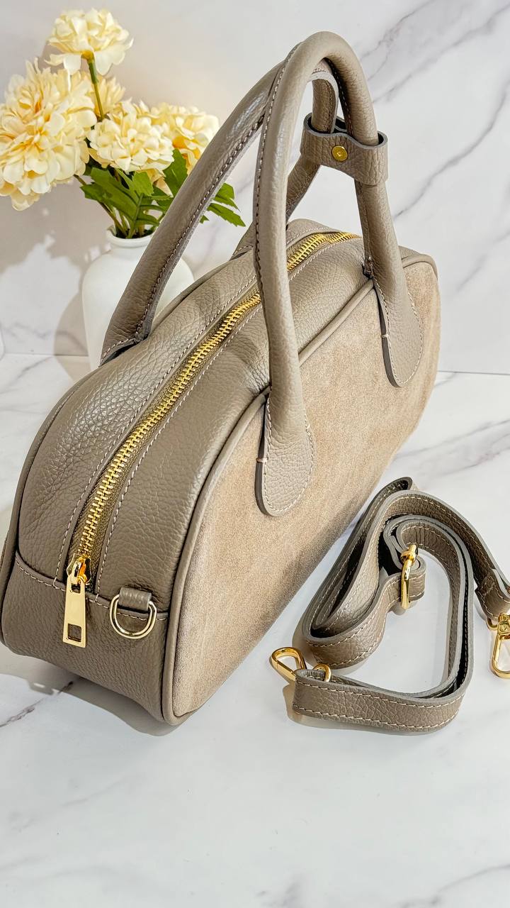 Amalfi Elegance Leather Satchel