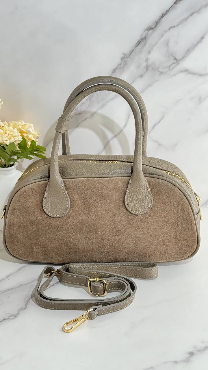 Amalfi Elegance Leather Satchel