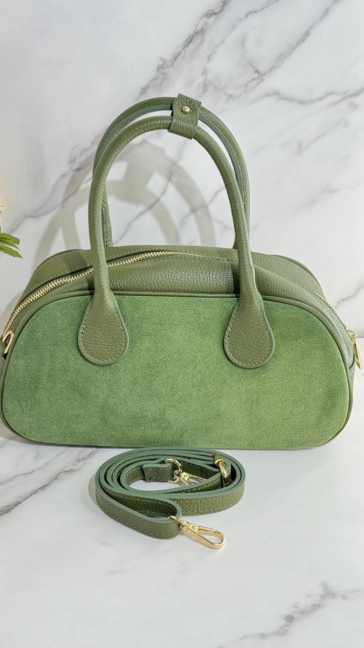 Amalfi Elegance Leather Satchel