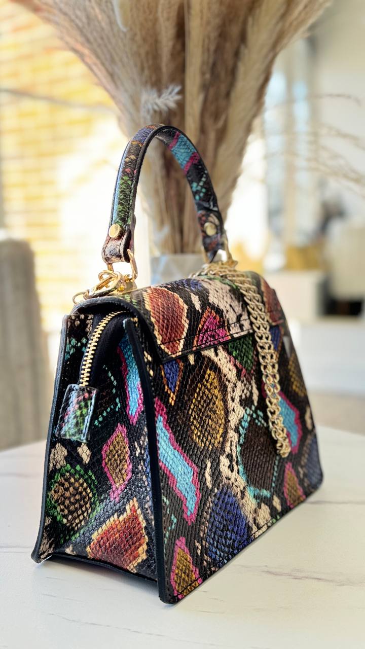 Exotic Elegance” – Genuine Leather Bag