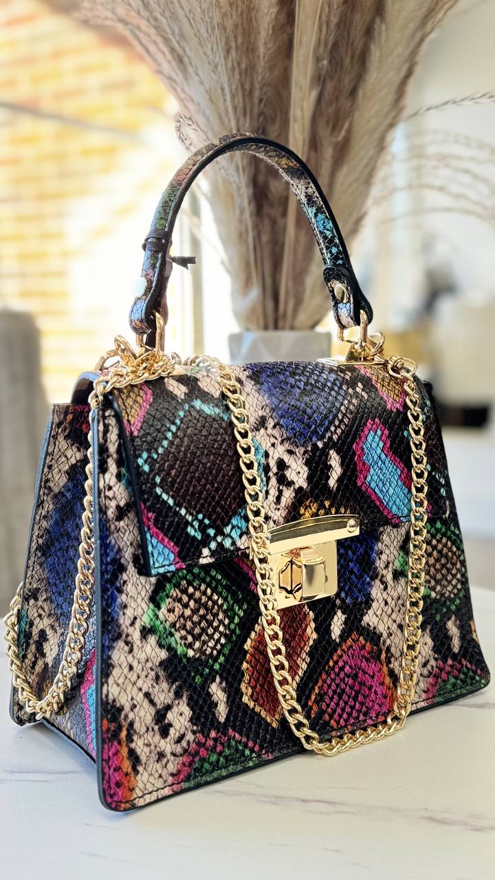 Exotic Elegance” – Genuine Leather Bag