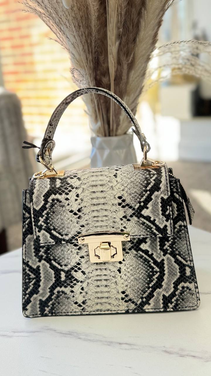 Exotic Elegance” – Genuine Leather Bag
