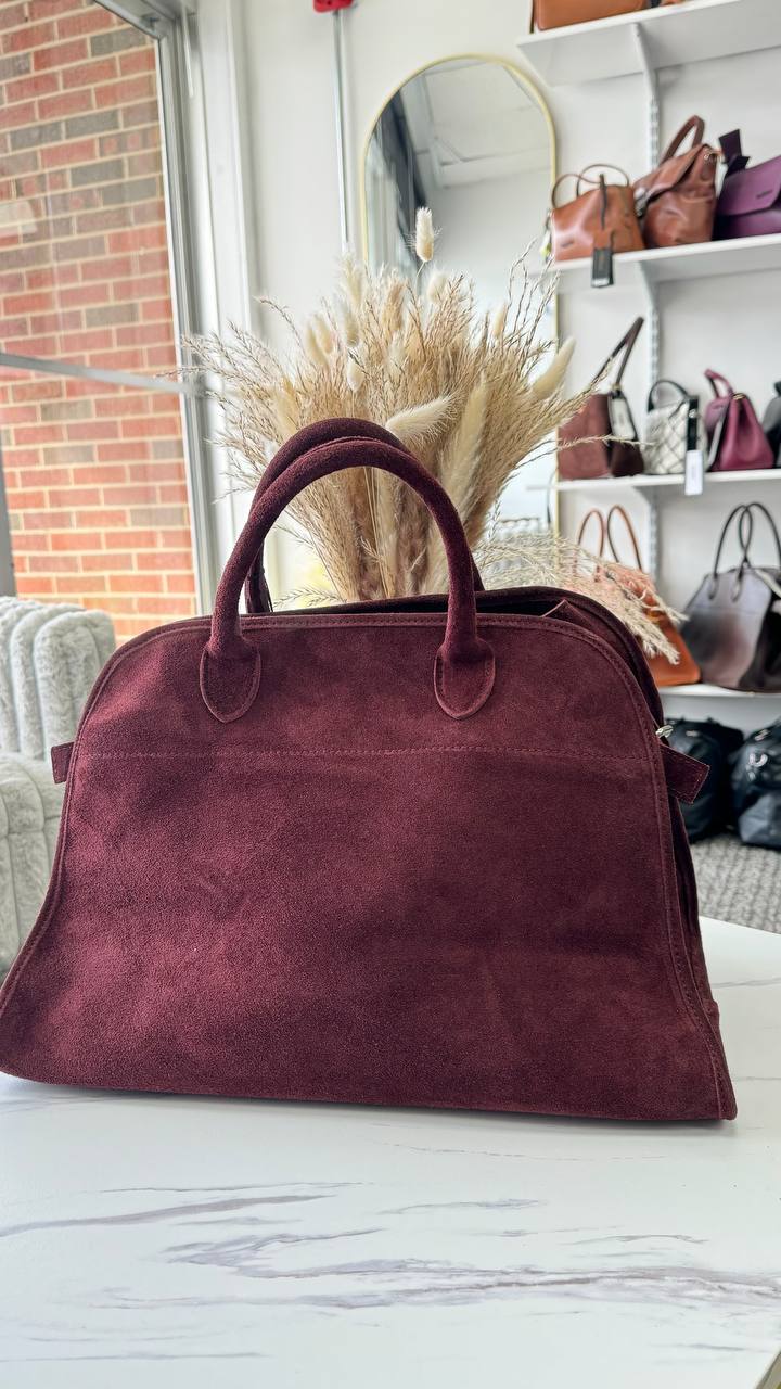 Velour Elegance – The Ultimate Italian Suede Handbag