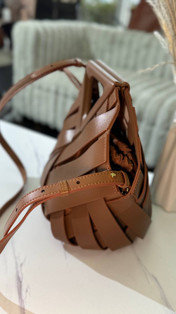 The Statement Weave Bag-A Bold Statement in Genuine Leather
