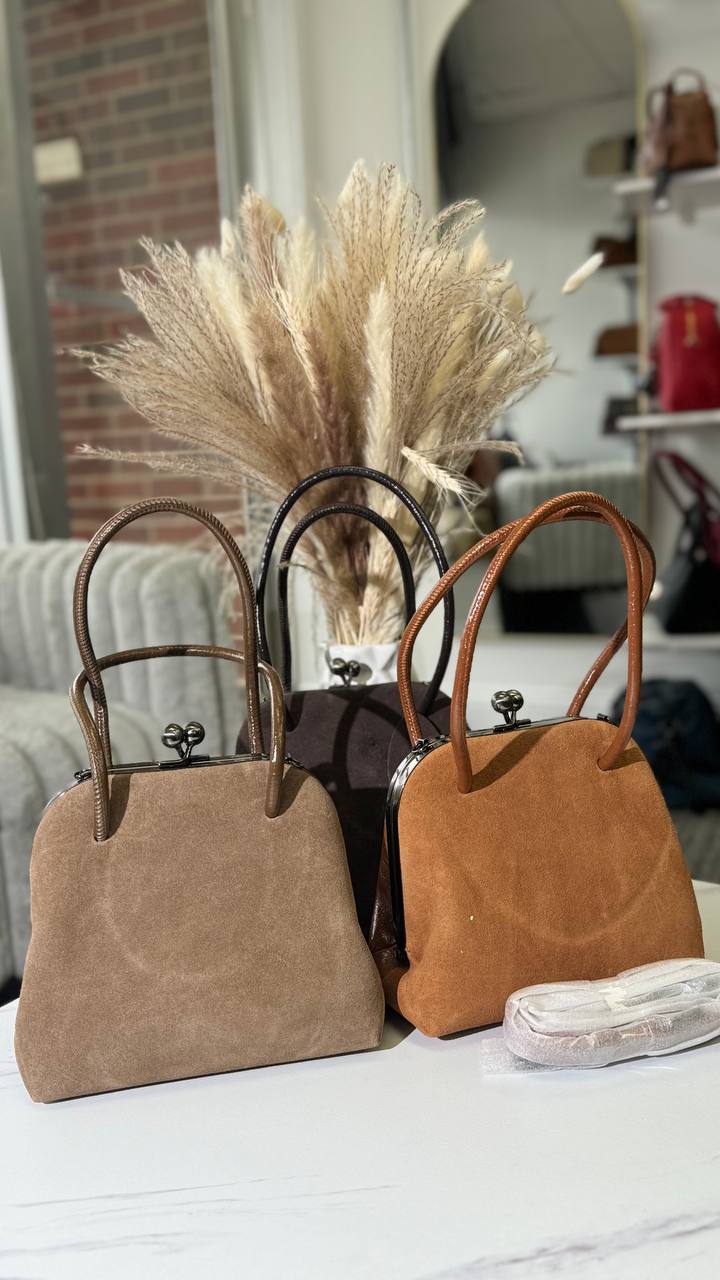 Bag “Kokosha” – Genuine Suede Handbag