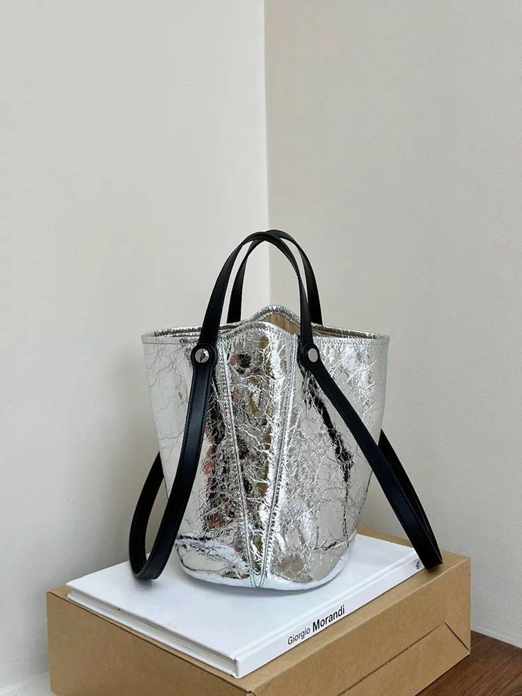 BOGDANA METALLIC TOTE BAG – COSMIC CHIC IN EVERY DETAIL