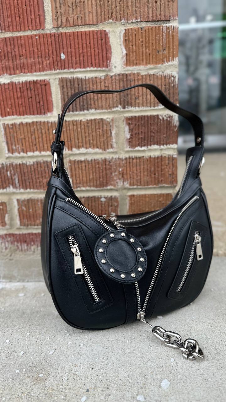 Urban Rebel Bag – Bold Style in Genuine Leather with a Chic Top Handle