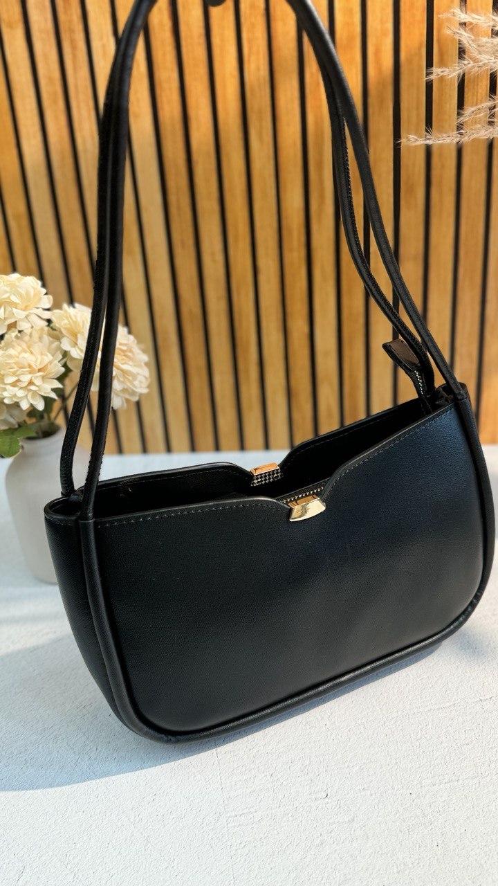 Timeless Elegance – Genuine Leather Handbag with Top Handle