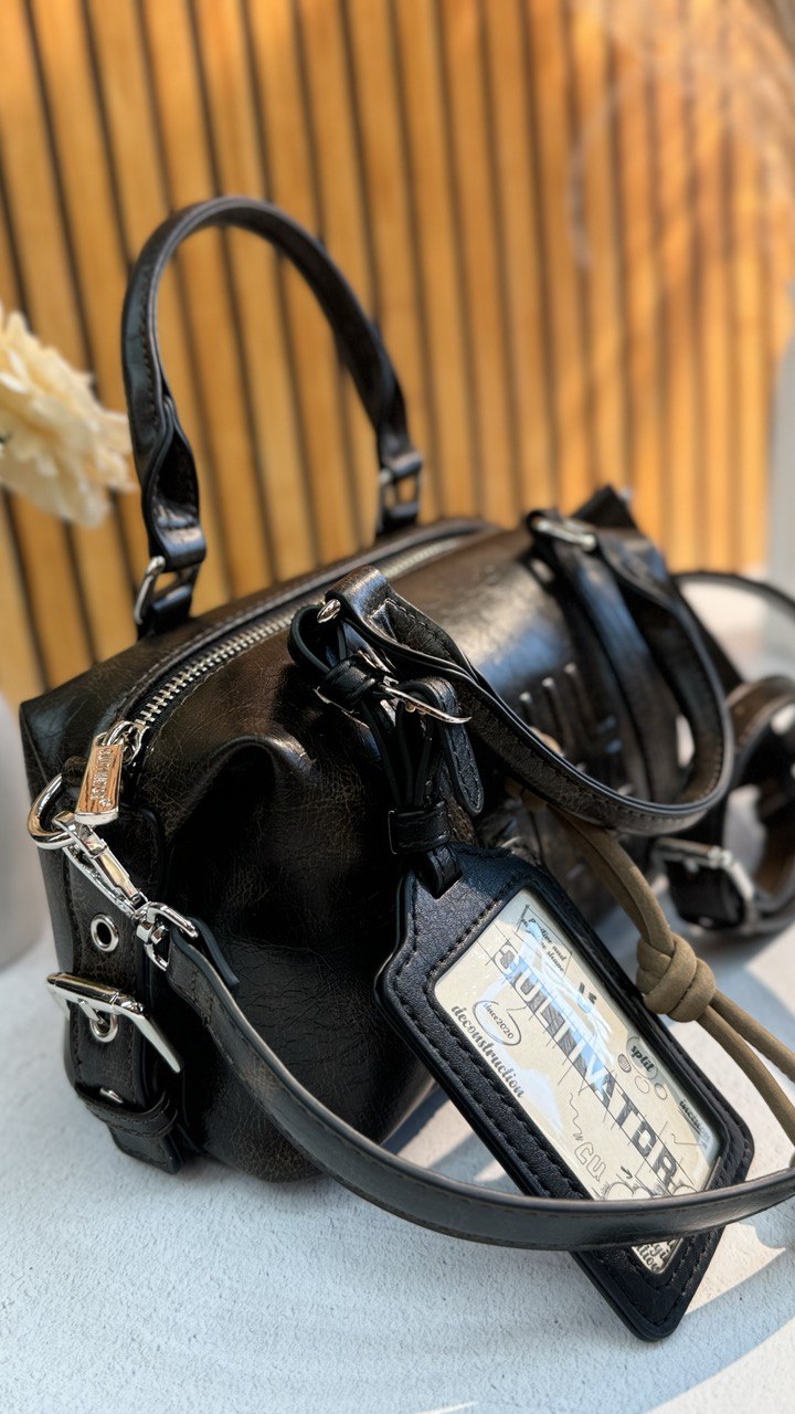 Elegant Genuine Leather Top Handle Bag