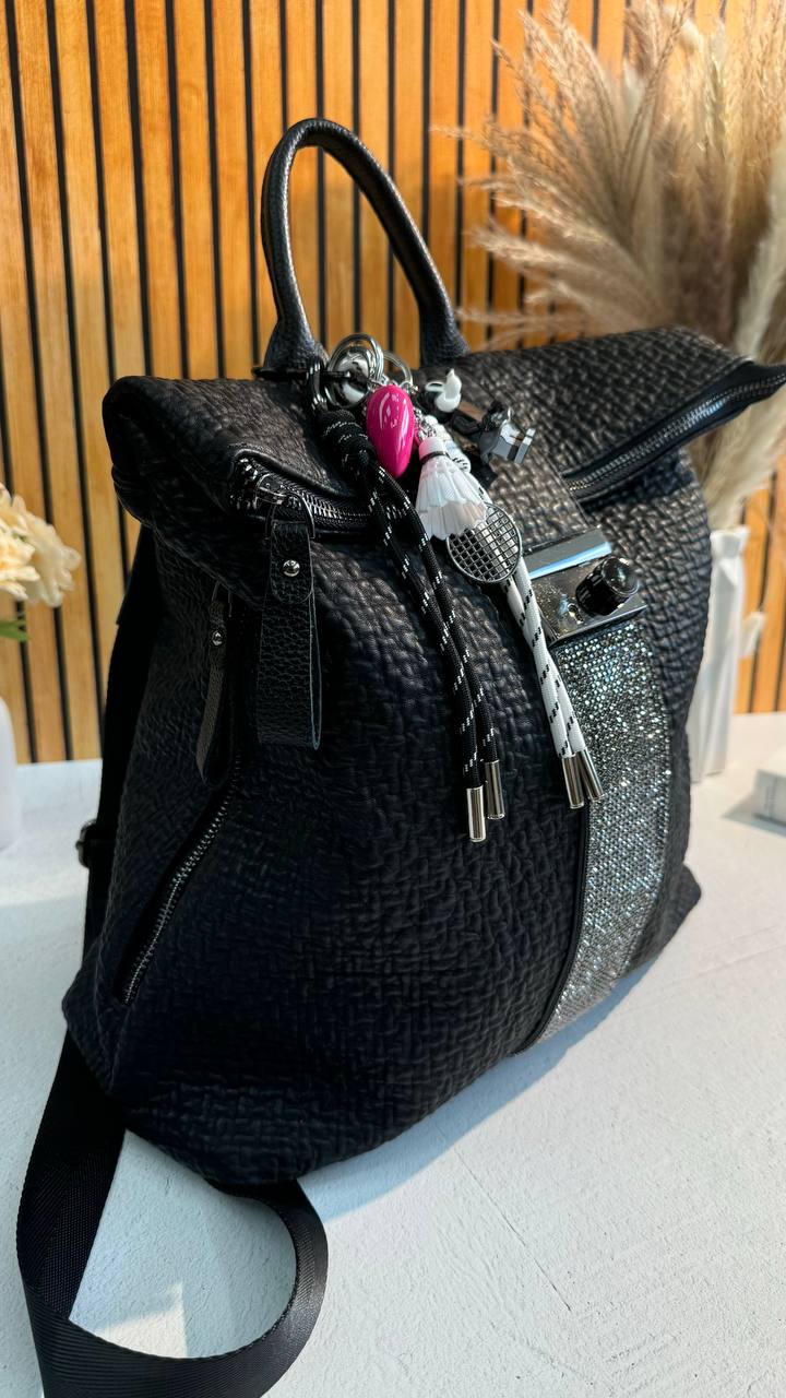 Urban Faux Leather Backpack with Elegant Shine