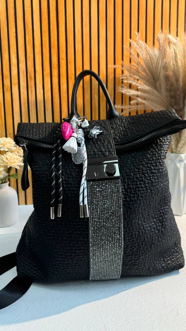 Urban Faux Leather Backpack with Elegant Shine