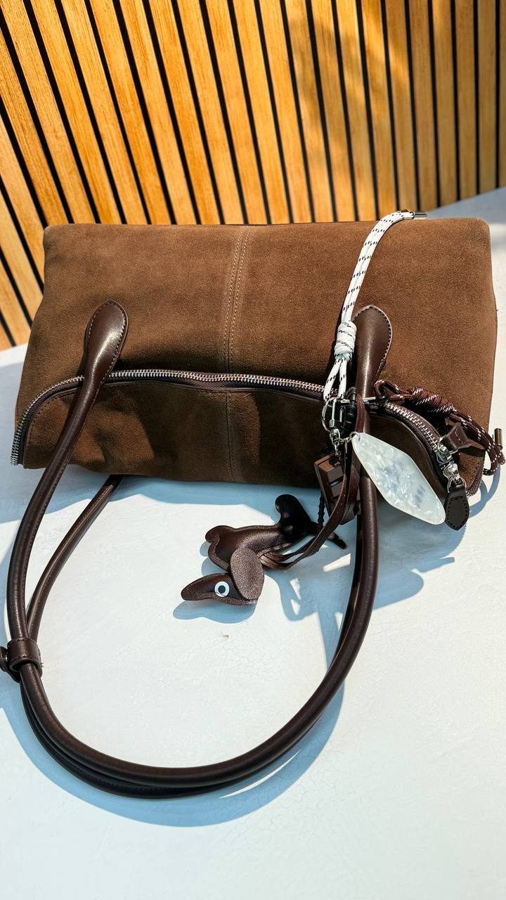 Heritage Luxe Suede bag