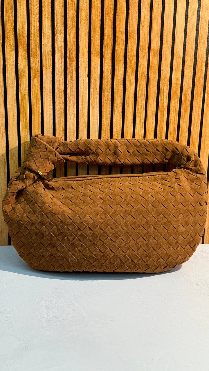 Suede Luxe Top Handle Bag – Stylish PU Suede Handbag