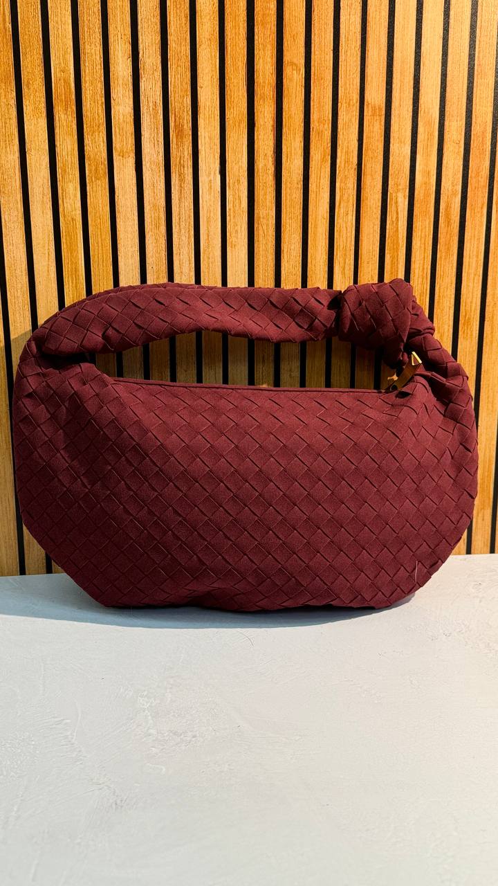 Suede Luxe Top Handle Bag – Stylish PU Suede Handbag
