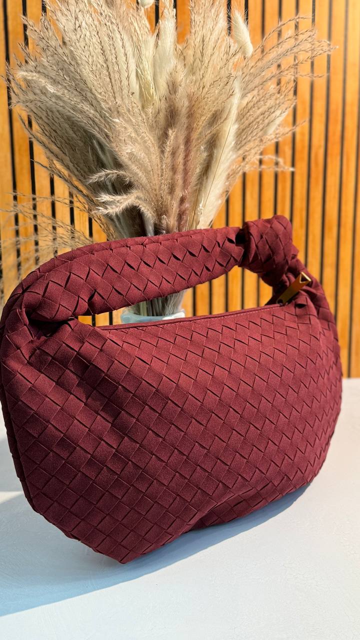 Suede Luxe Top Handle Bag – Stylish PU Suede Handbag