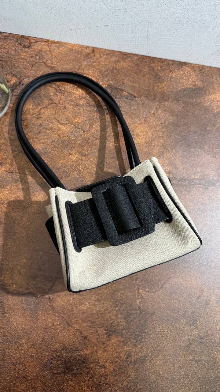 MAISON — Canvas & Leather Icon Handbag