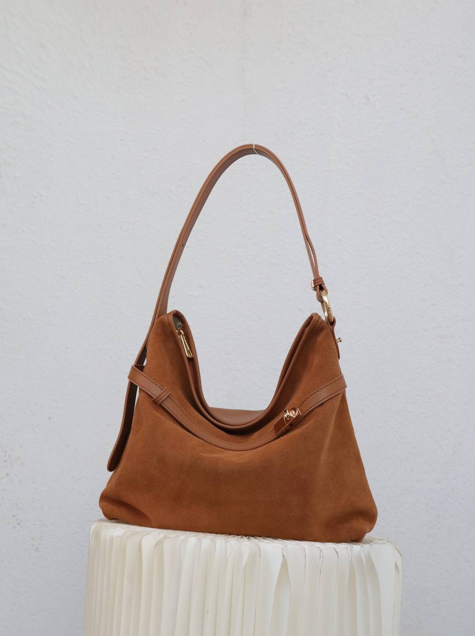 Genuine Leather and Suede Bag — Perfection of Style and Elegance