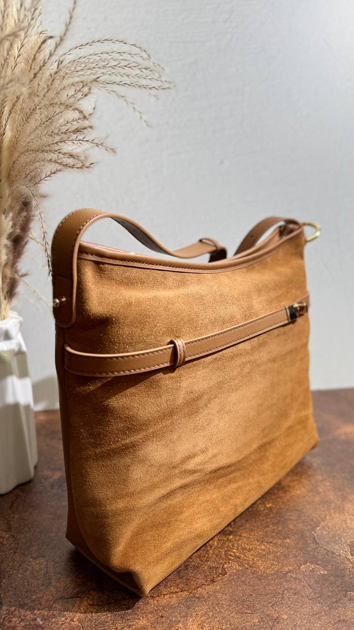 Genuine Leather and Suede Bag — Perfection of Style and Elegance