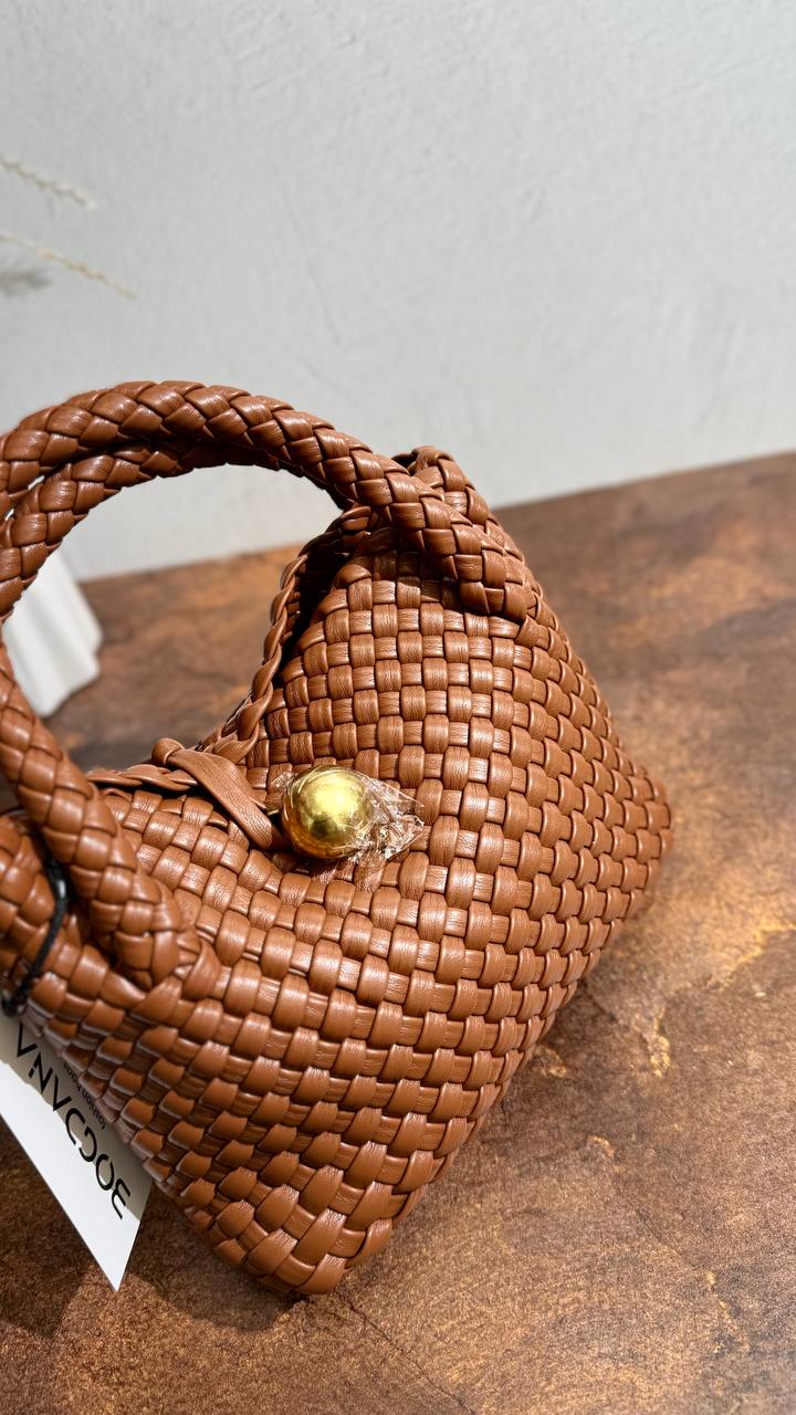 Braided Eco-Leather Bag by Bogdana Fashionbags