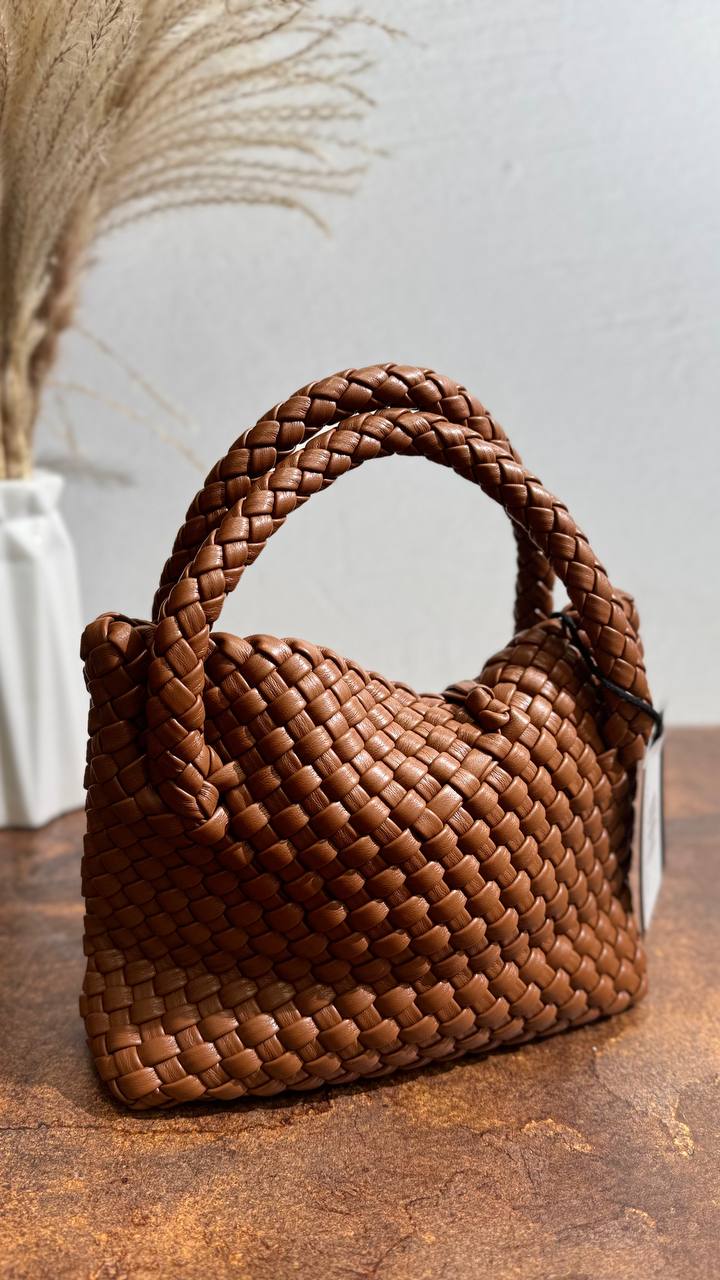 Braided Eco-Leather Bag by Bogdana Fashionbags