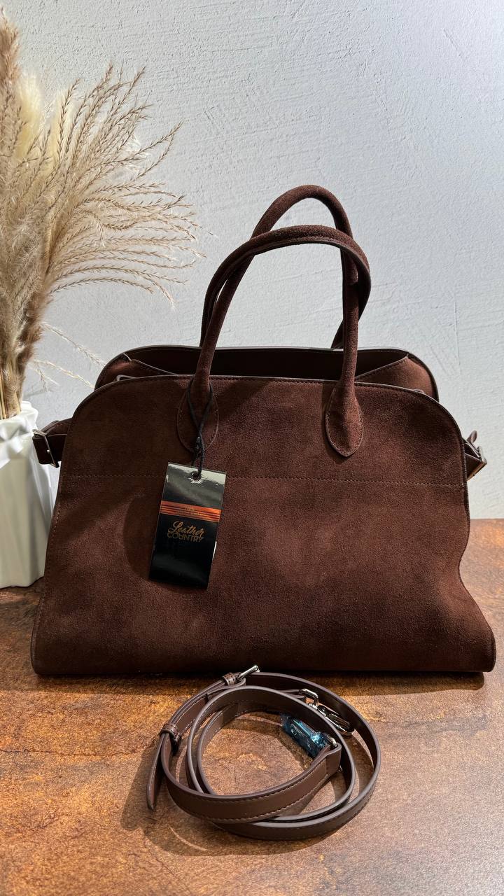 Velour Elegance – The Ultimate Italian Suede Handbag