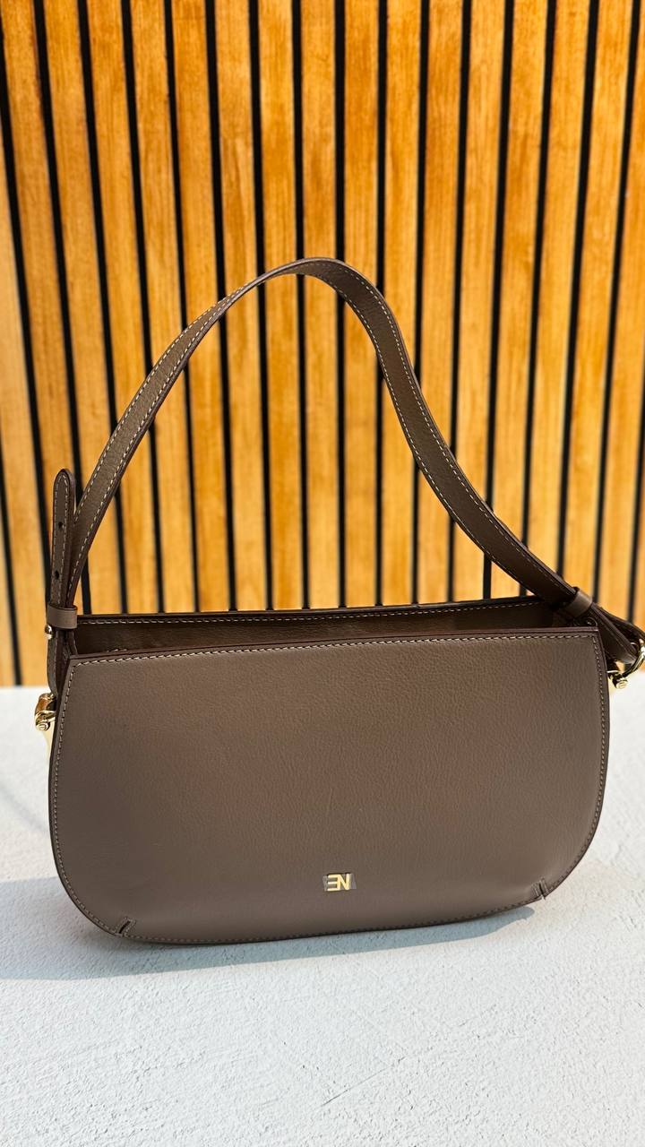 Urban Grace Half-Moon Leather Shoulder Bag