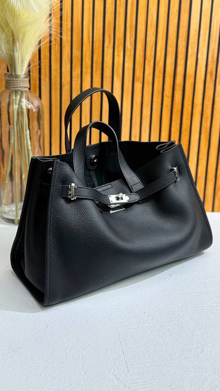 Urban Luxe — Genuine Leather Power Tote