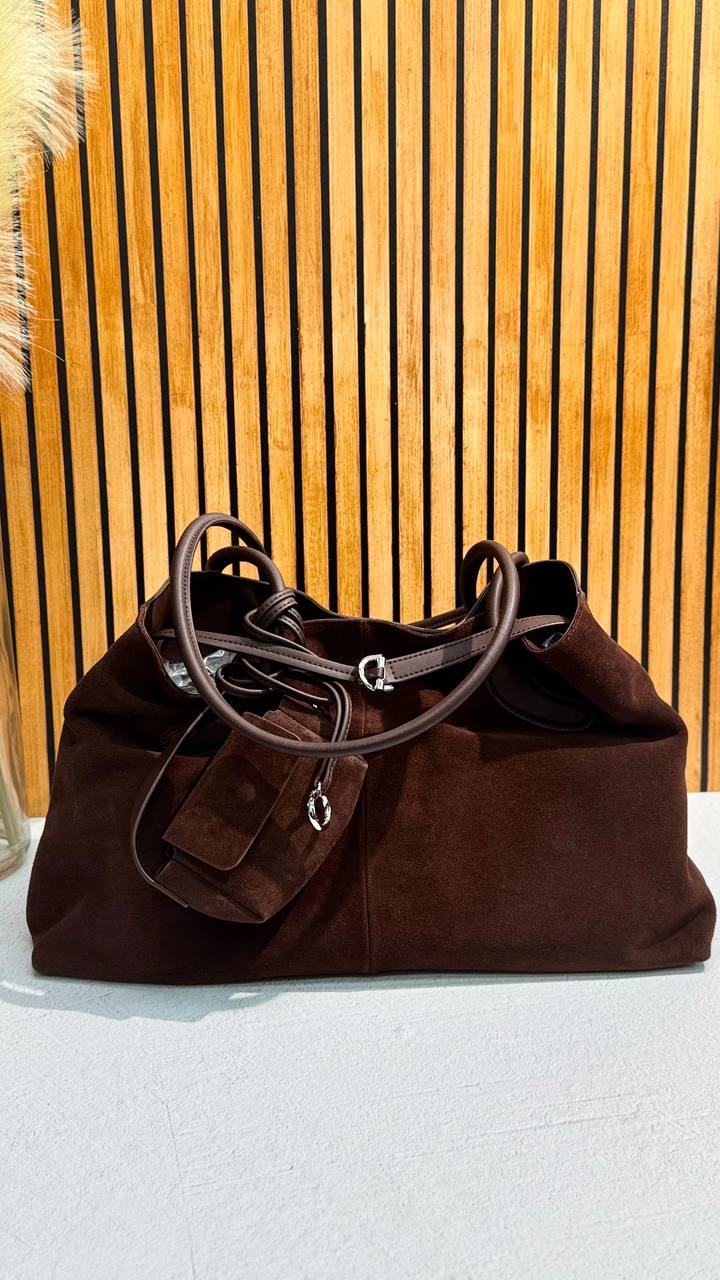 La Forma — Genuine Leather & Suede Soft Tote Bag