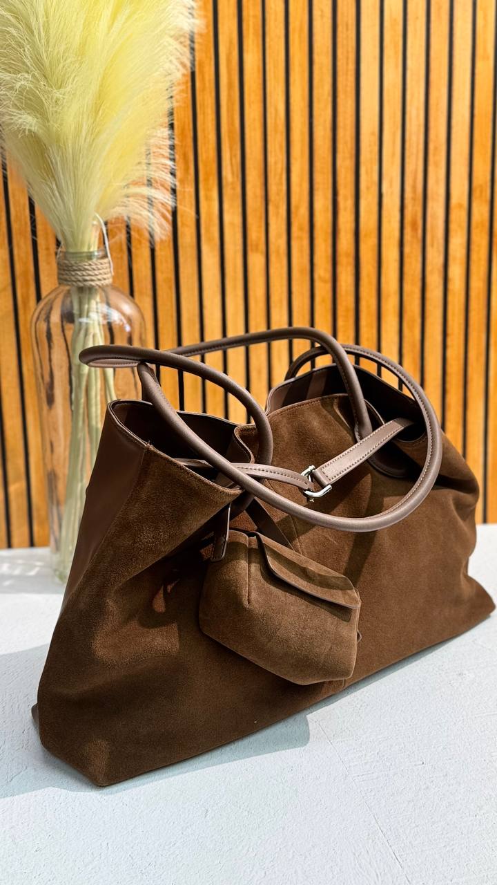 La Forma — Genuine Leather & Suede Soft Tote Bag