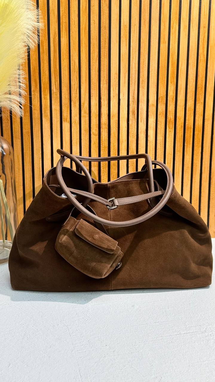 La Forma — Genuine Leather & Suede Soft Tote Bag