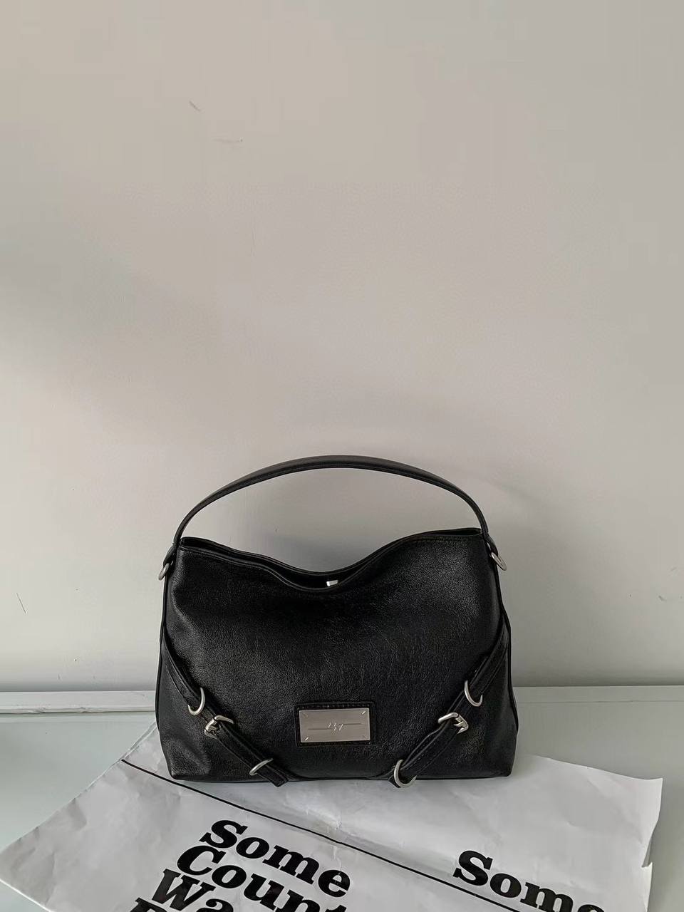 Lustro Luxe — Genuine Leather Bag with Adjustable Strap