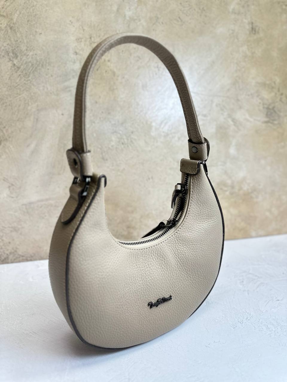 Moonlight Chic – Genuine Pebbled Leather Bag by Tony Bellucci