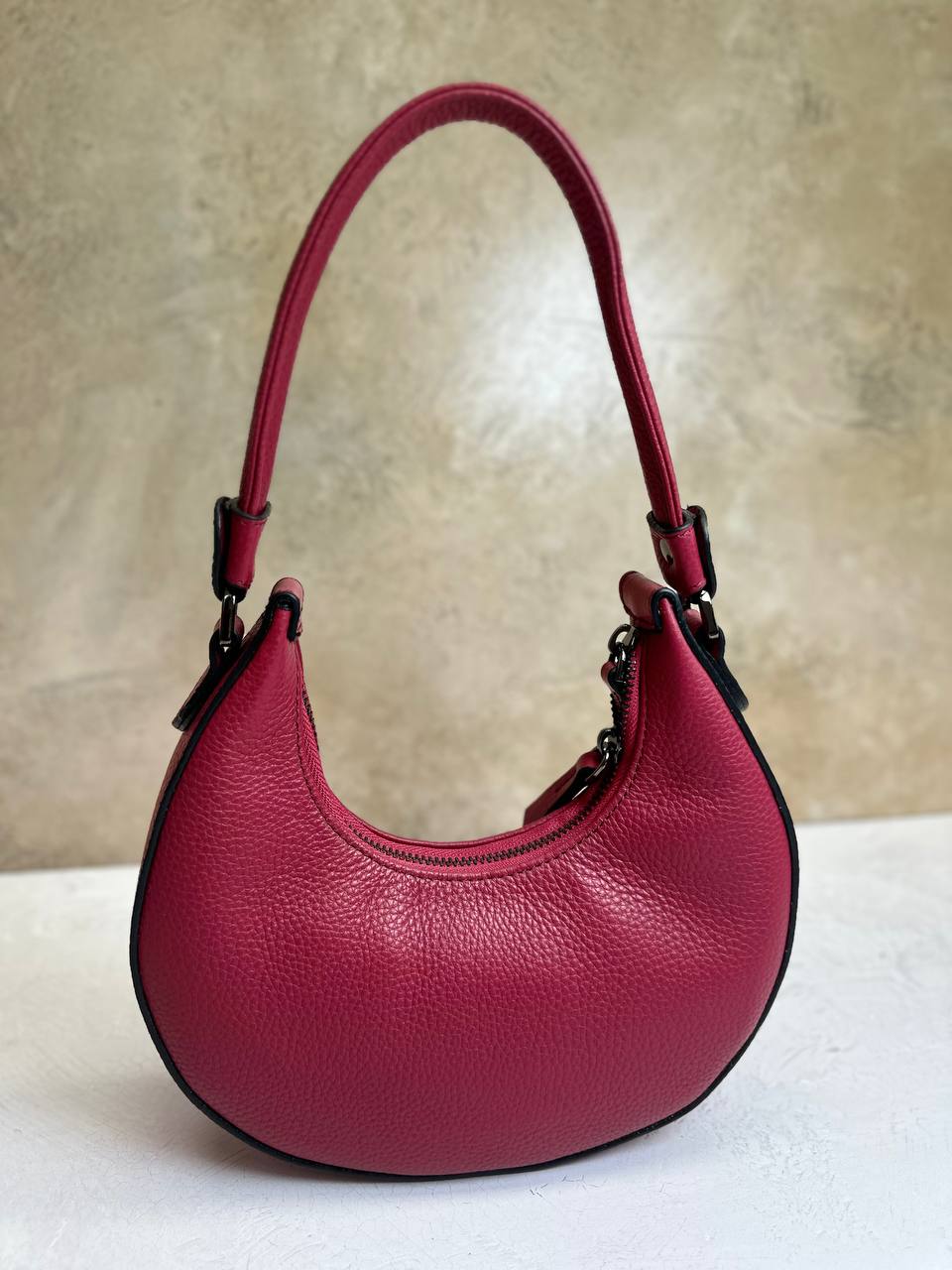Moonlight Chic – Genuine Pebbled Leather Bag by Tony Bellucci