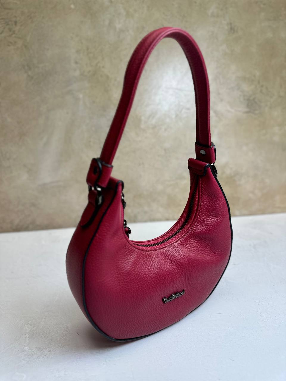 Moonlight Chic – Genuine Pebbled Leather Bag by Tony Bellucci