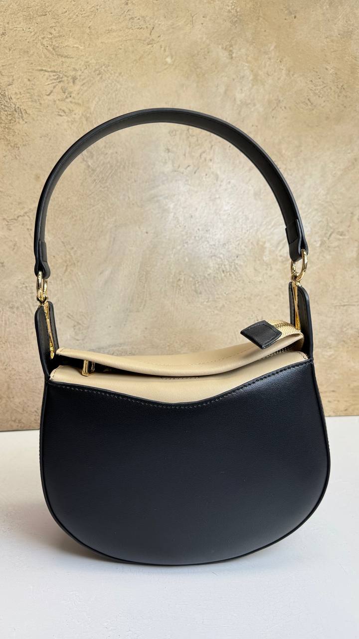 Luna – Crescent Shoulder Bag Made of Genuine Leather | Elegant Minimalist Handbag
