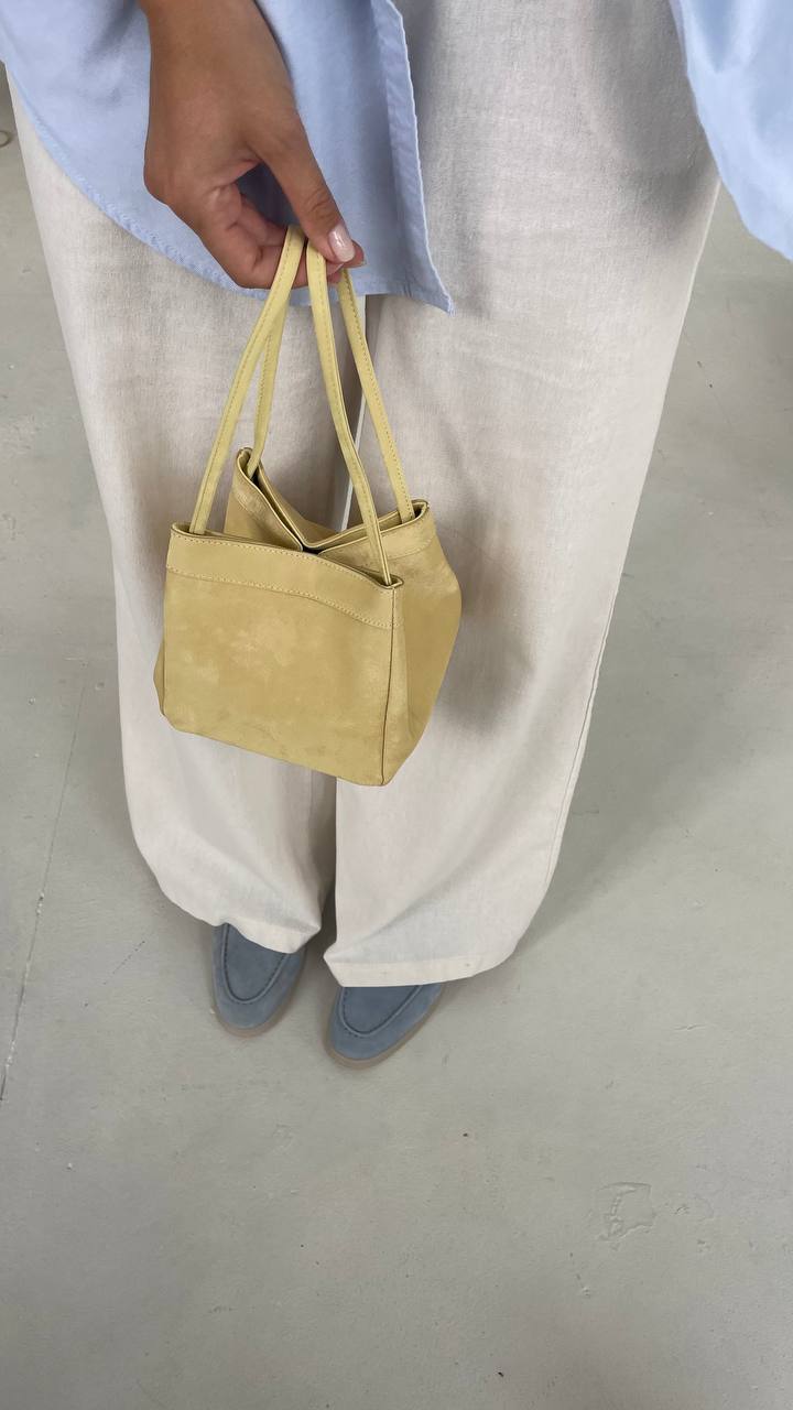 Artisan Flair – Geometric Suede & Genuine Leather Mini Bag