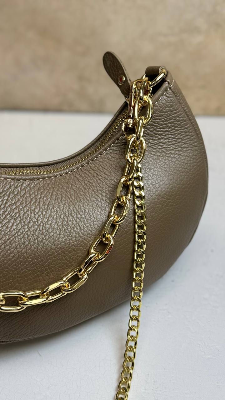 “Graceful Chain” - Genuine Leather Bag