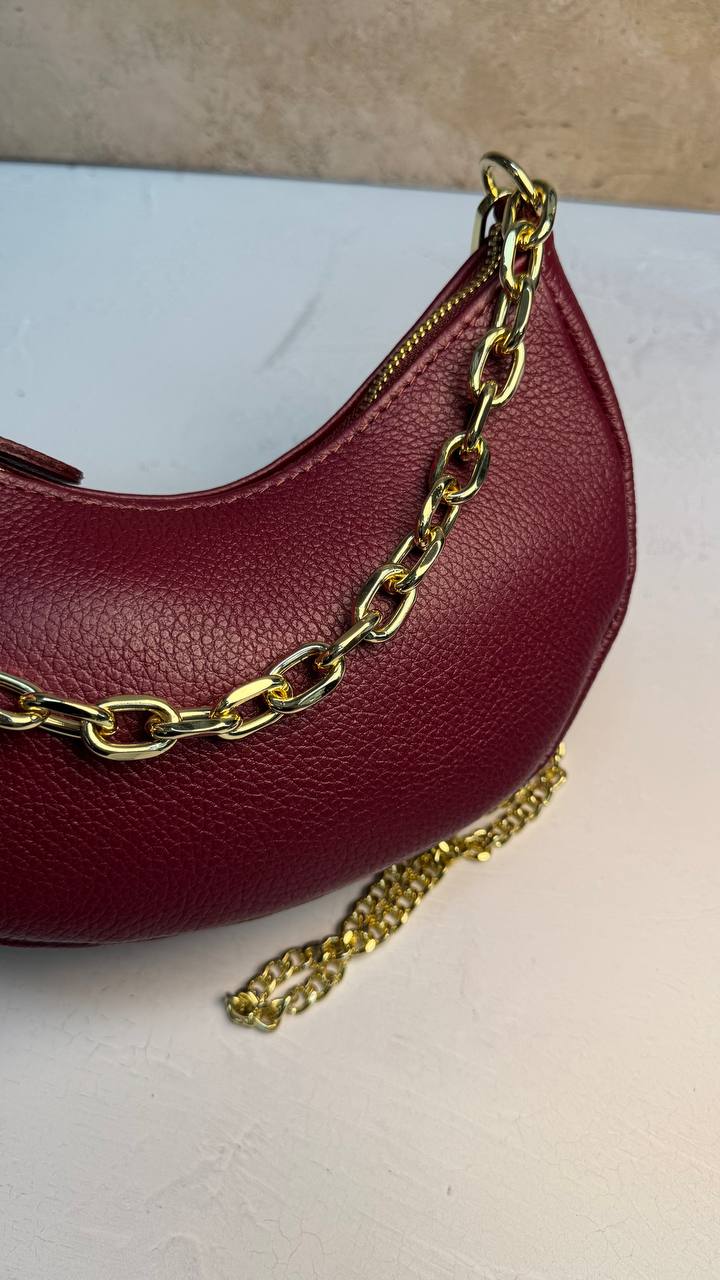 “Graceful Chain” - Genuine Leather Bag