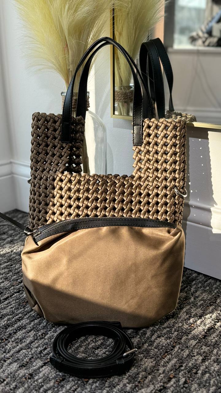 Braided Elegance Mini-Shopper