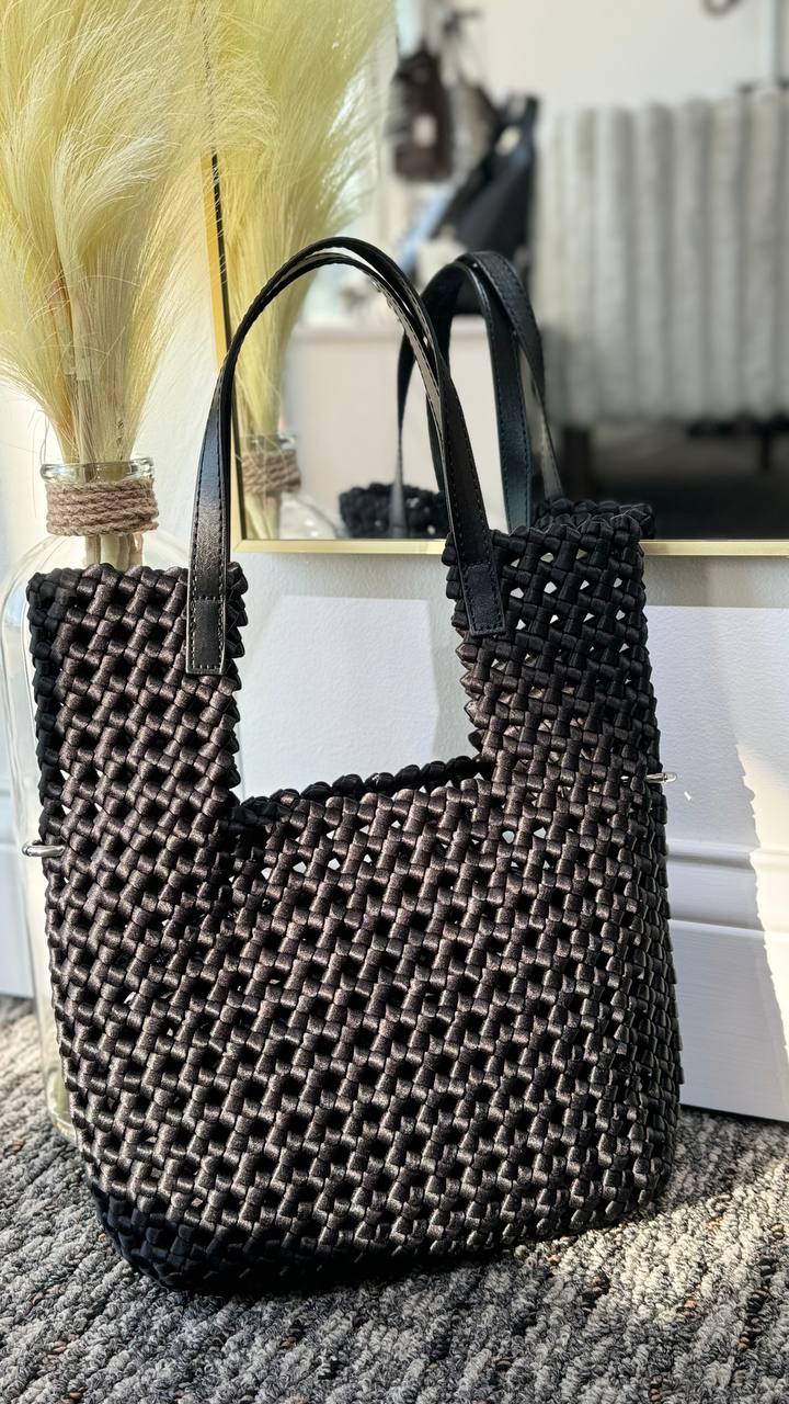 Braided Elegance Mini-Shopper