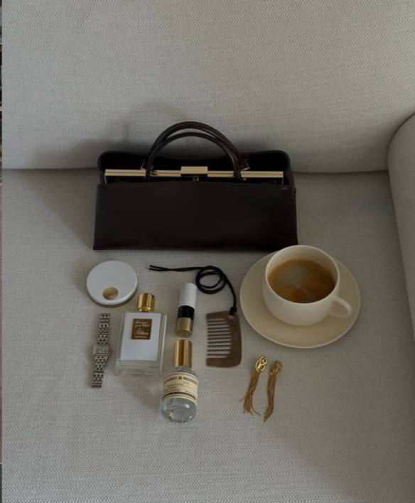 Milano Frame — Genuine Leather Structured Handbag