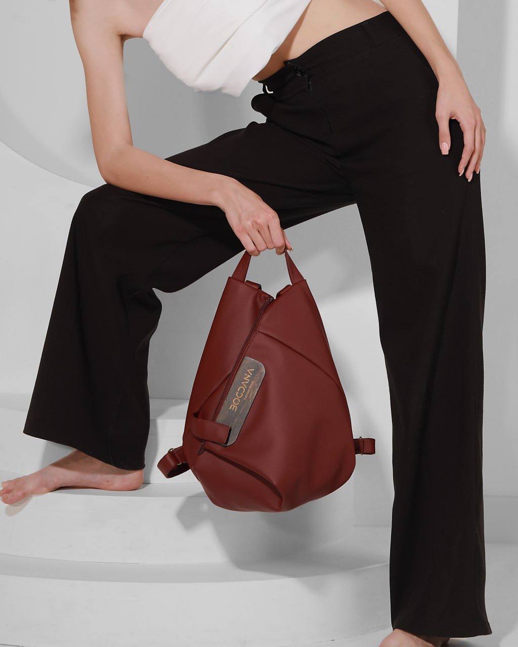 Daisy Backpack – Eco-Leather by Bogdana Fashion Bags Daisy - CC Backpack – UC Leather Company main image 2