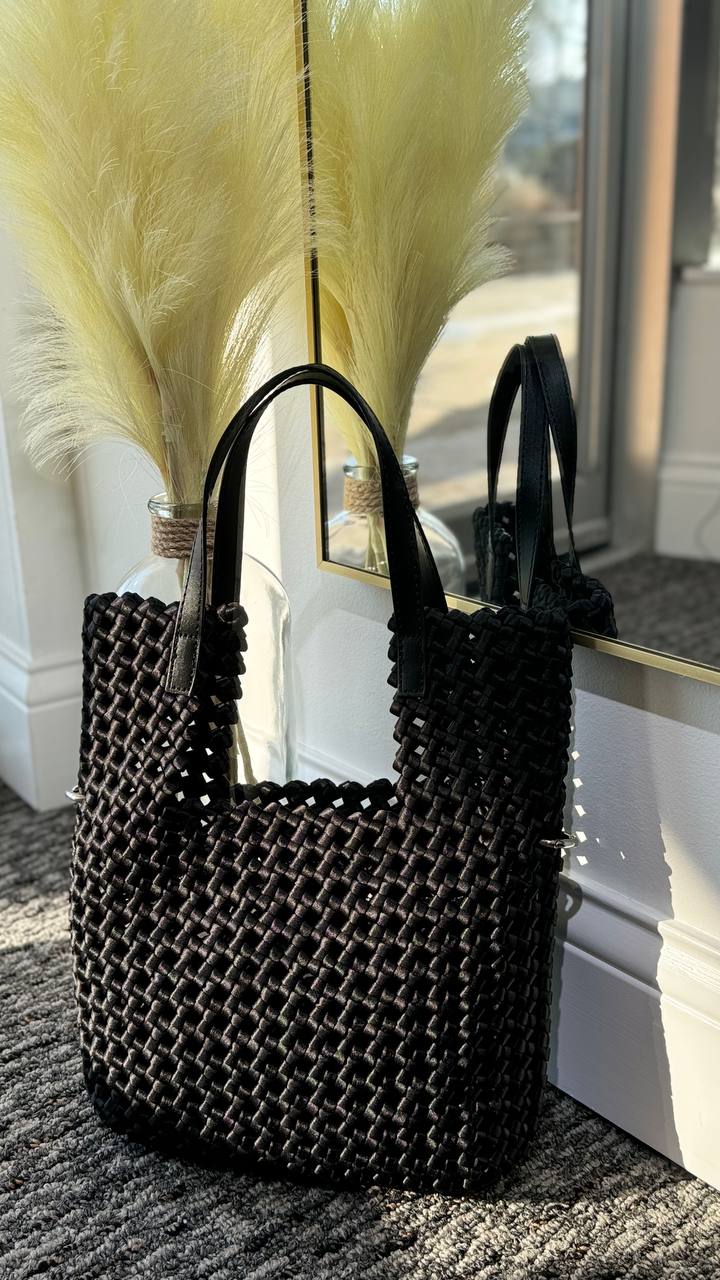 Braided Elegance Mini-Shopper
