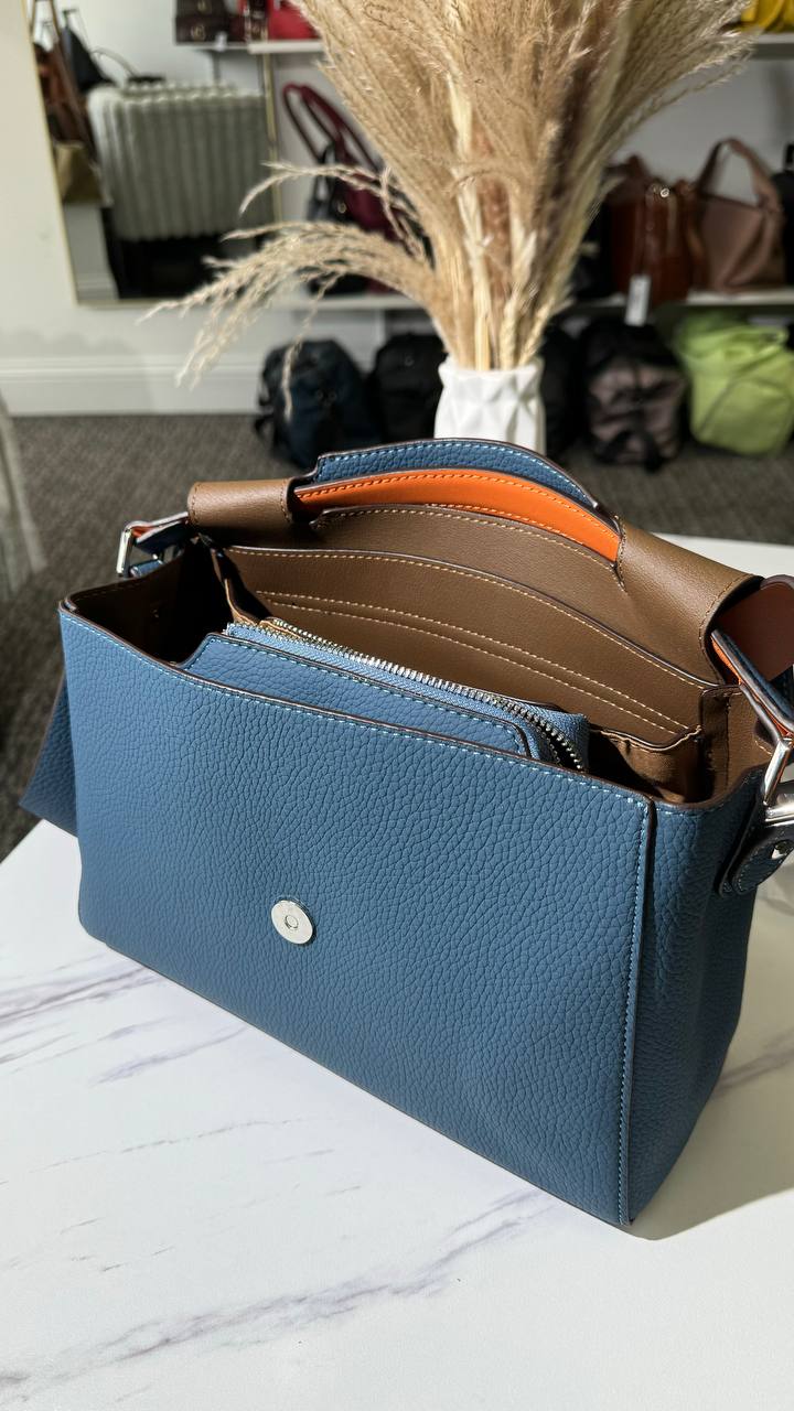 Metropolitan Luxe – Genuine Leather Bag with Two Straps