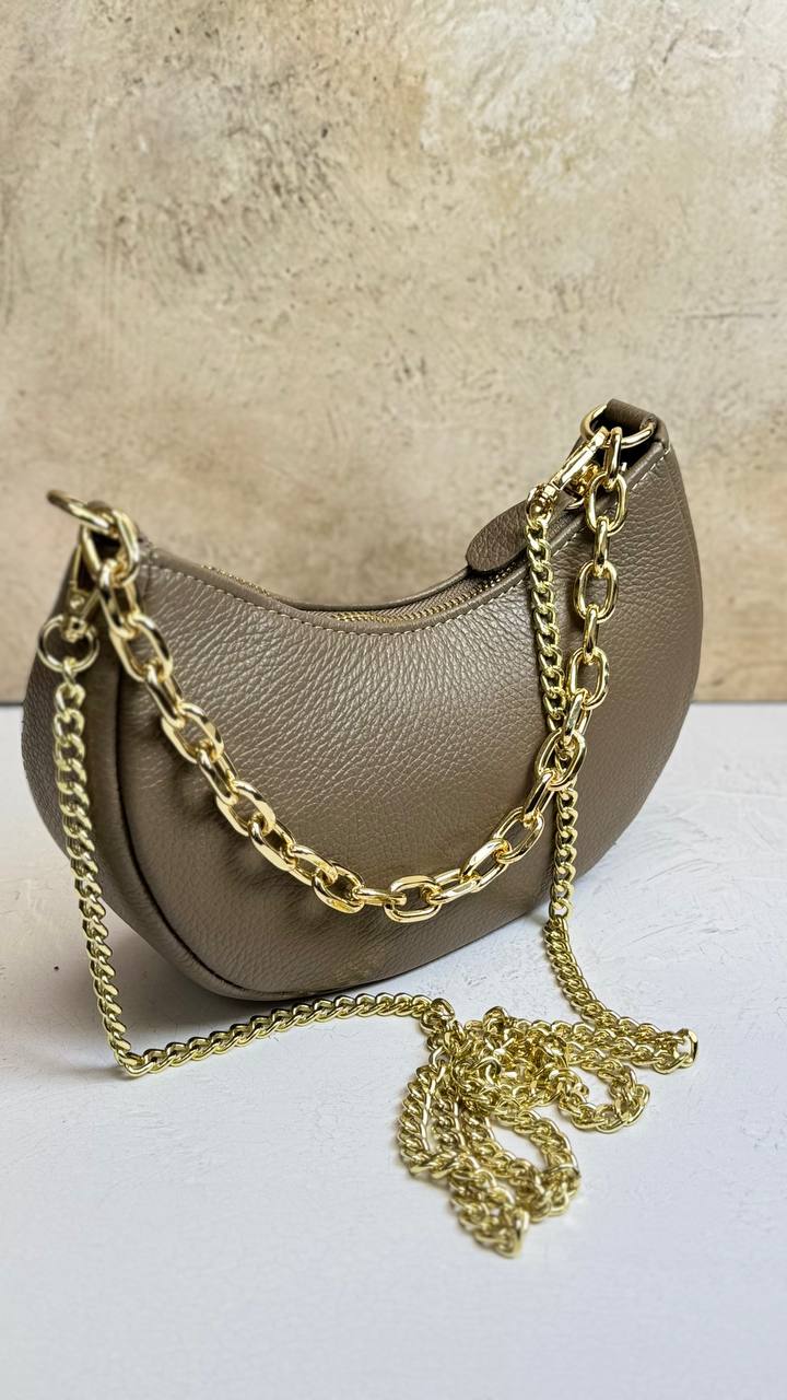 “Graceful Chain” - Genuine Leather Bag