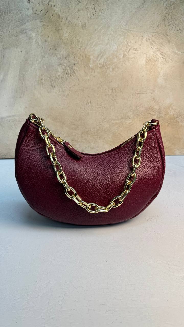 “Graceful Chain” - Genuine Leather Bag